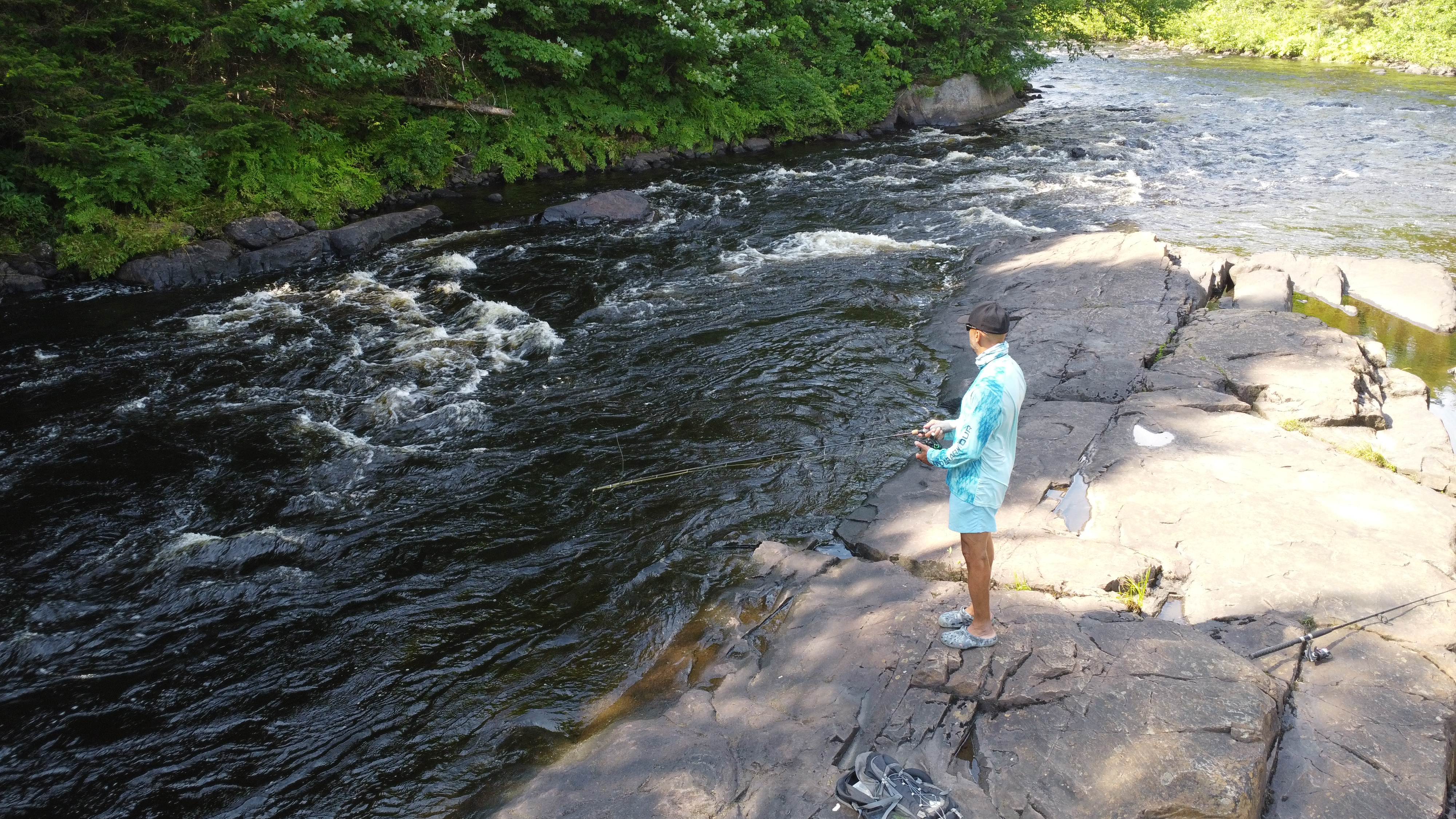 Spring trout fishing in Quebec mountain streams